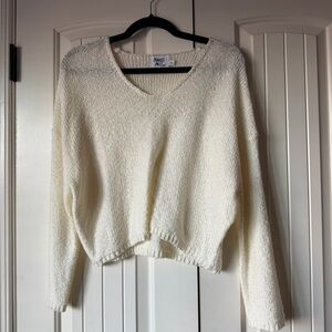 Princess Polly Cream V-Neck Sweater